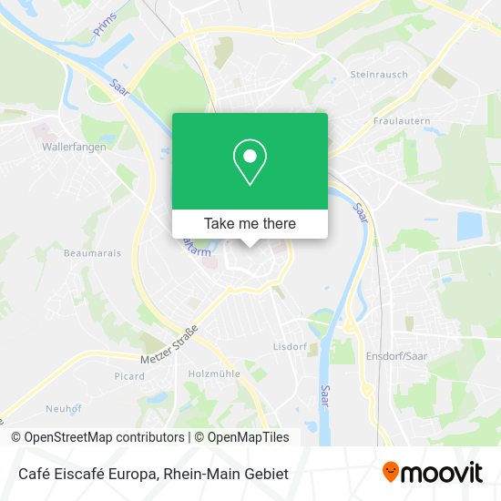 Карта Café Eiscafé Europa