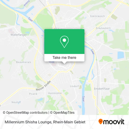 Карта Millennium Shisha Lounge
