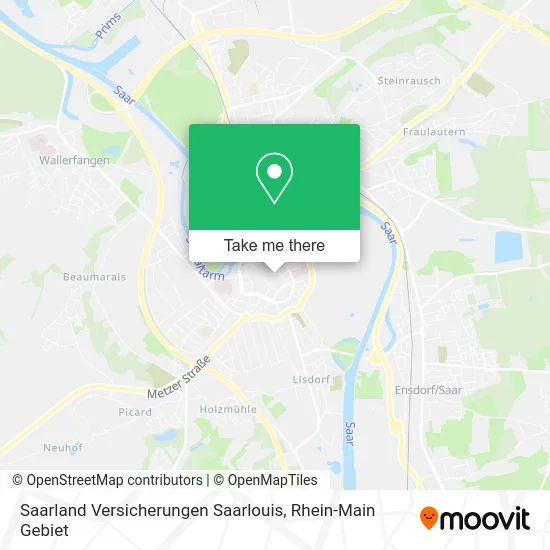 Карта Saarland Versicherungen Saarlouis