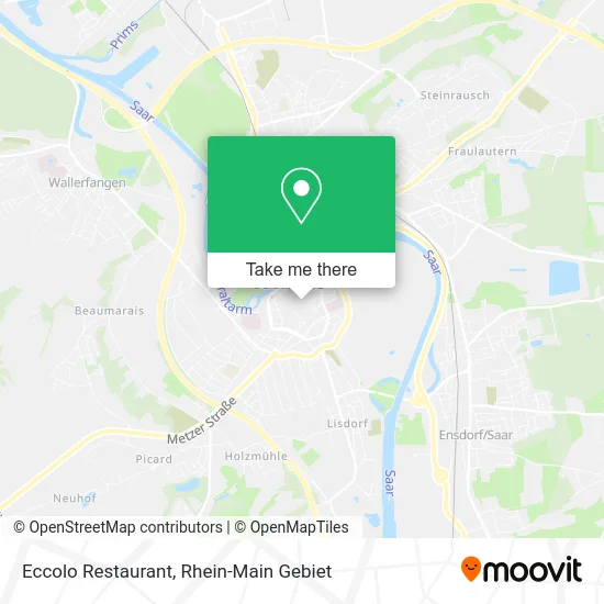 Карта Eccolo Restaurant