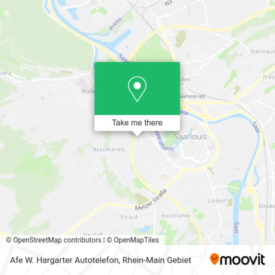 Карта Afe W. Hargarter Autotelefon