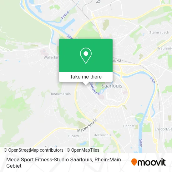 Карта Mega Sport Fitness-Studio Saarlouis