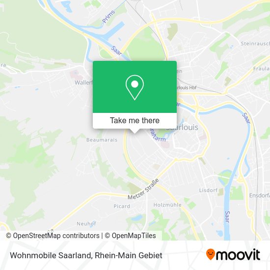 Карта Wohnmobile Saarland
