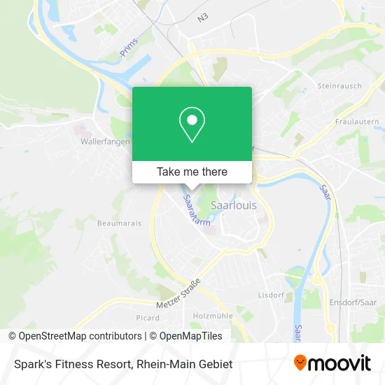 Карта Spark's Fitness Resort
