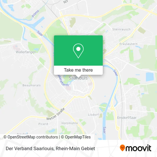 Карта Der Verband Saarlouis