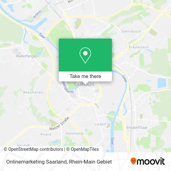 Карта Onlinemarketing Saarland