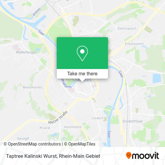 Карта Taptree Kalinski Wurst