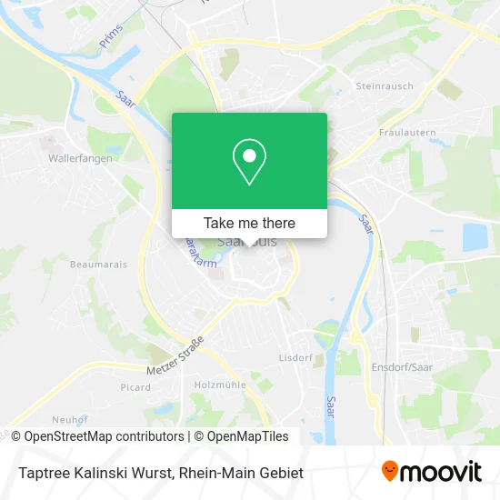Карта Taptree Kalinski Wurst