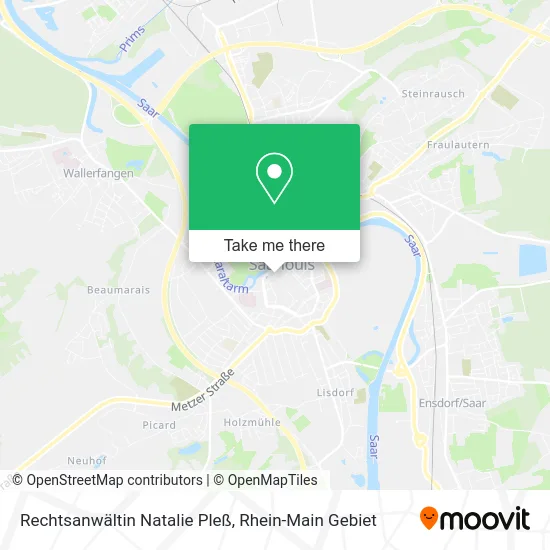 Карта Rechtsanwältin Natalie Pleß