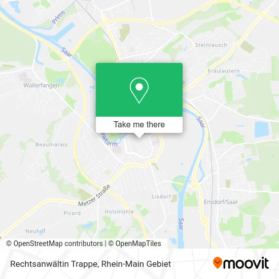 Карта Rechtsanwältin Trappe