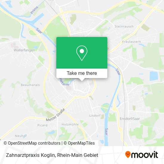 Карта Zahnarztpraxis Koglin