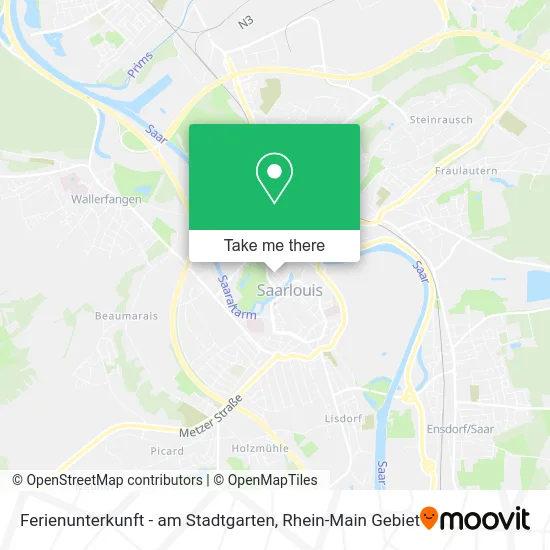 Карта Ferienunterkunft - am Stadtgarten