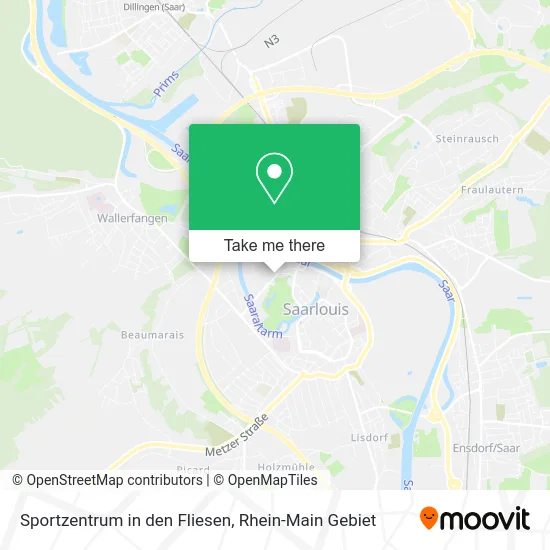 Карта Sportzentrum in den Fliesen