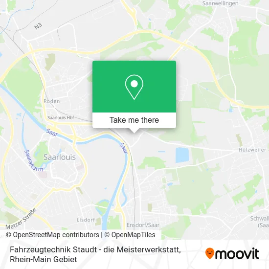 Карта Fahrzeugtechnik Staudt - die Meisterwerkstatt