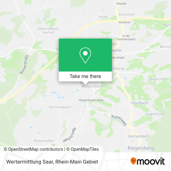 Карта Wertermittlung Saar