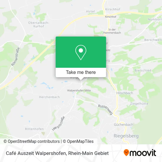 Карта Café Auszeit Walpershofen