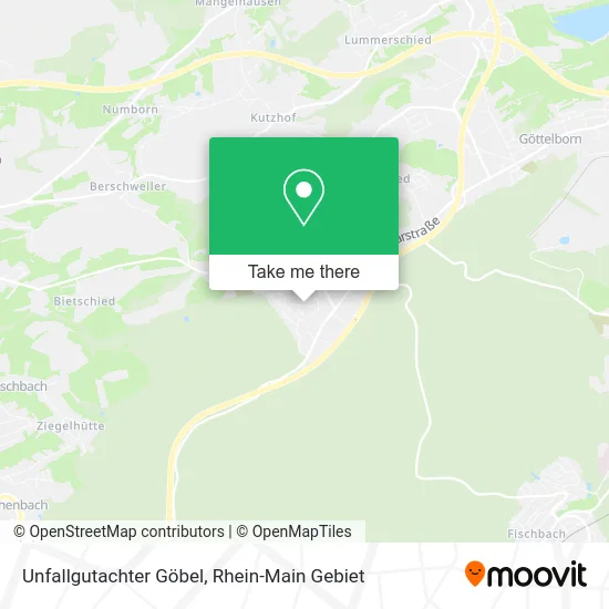 Карта Unfallgutachter Göbel