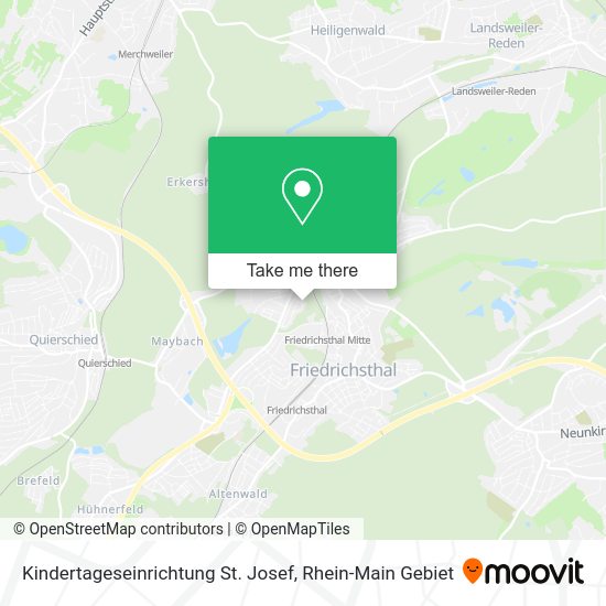 Карта Kindertageseinrichtung St. Josef