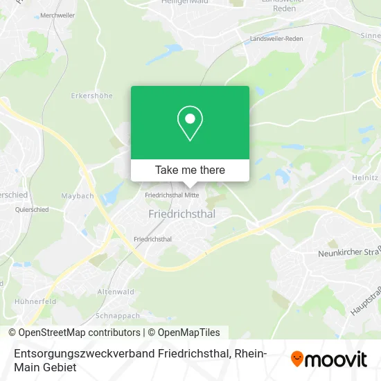 Карта Entsorgungszweckverband Friedrichsthal