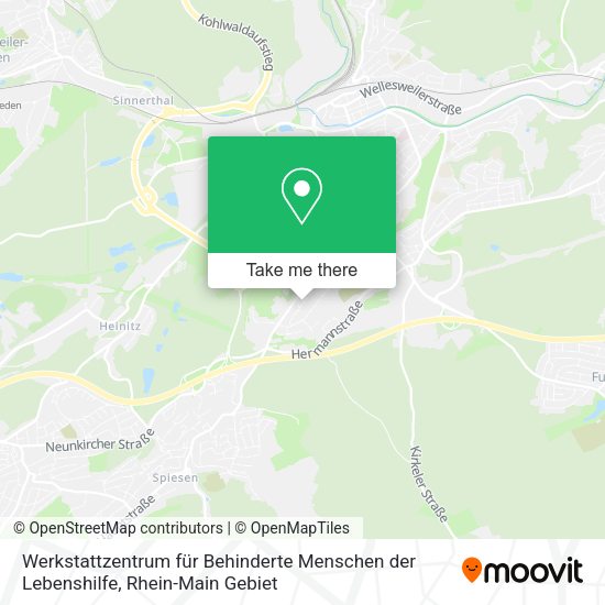 Карта Werkstattzentrum für Behinderte Menschen der Lebenshilfe