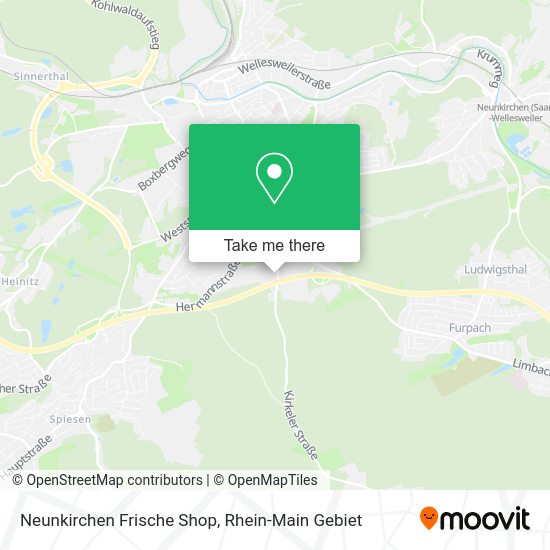 Карта Neunkirchen Frische Shop