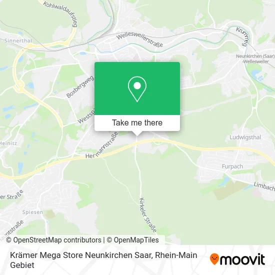 Карта Krämer Mega Store Neunkirchen Saar