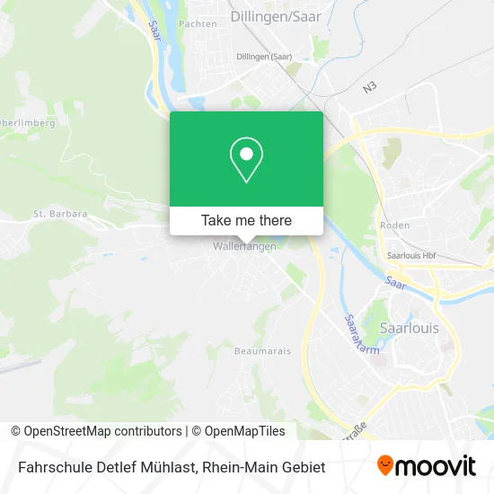 Карта Fahrschule Detlef Mühlast