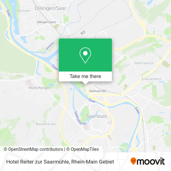 Карта Hotel Reiter zur Saarmühle