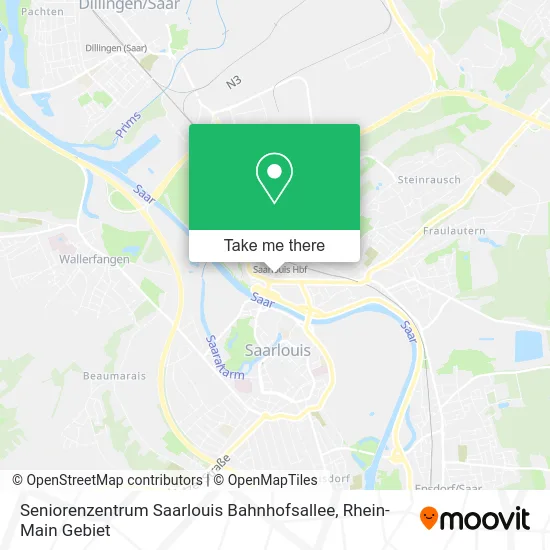 Карта Seniorenzentrum Saarlouis Bahnhofsallee