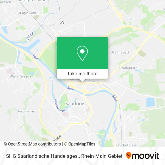 Карта SHG Saarländische Handelsges.