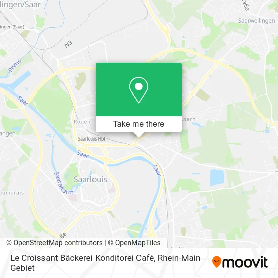 Карта Le Croissant Bäckerei Konditorei Café