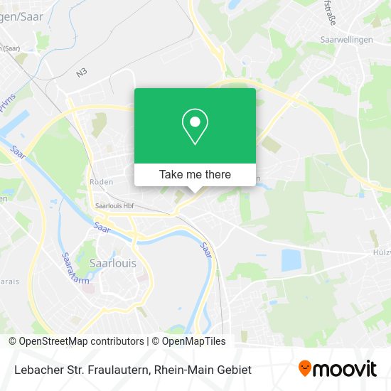Карта Lebacher Str. Fraulautern