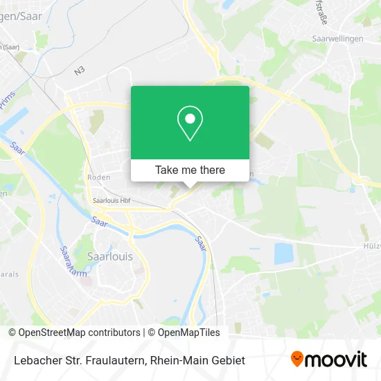 Карта Lebacher Str. Fraulautern