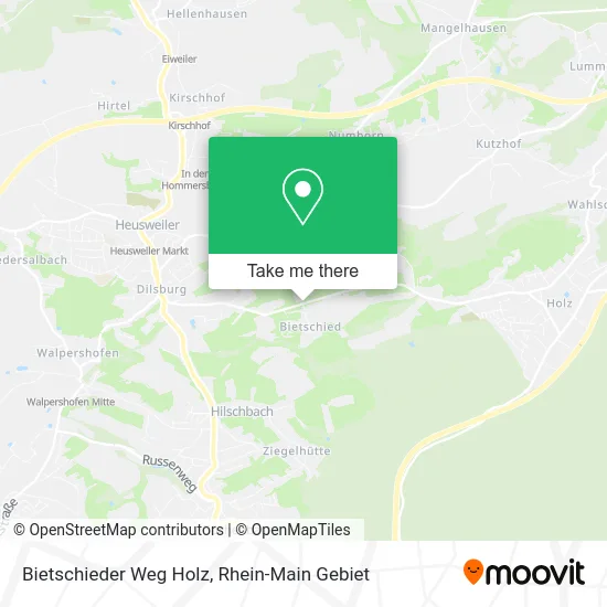 Карта Bietschieder Weg Holz