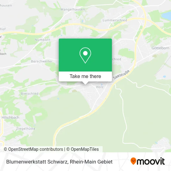 Карта Blumenwerkstatt Schwarz