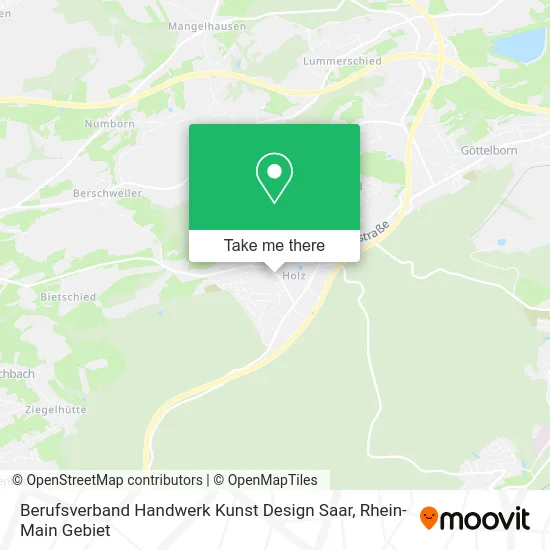 Карта Berufsverband Handwerk Kunst Design Saar