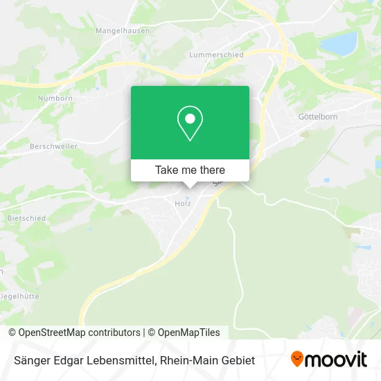 Карта Sänger Edgar Lebensmittel