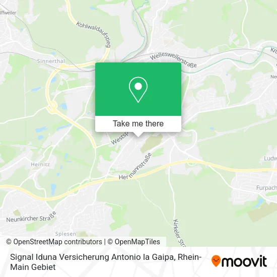 Карта Signal Iduna Versicherung Antonio la Gaipa