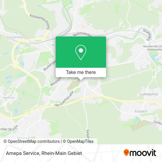 Карта Amepa Service