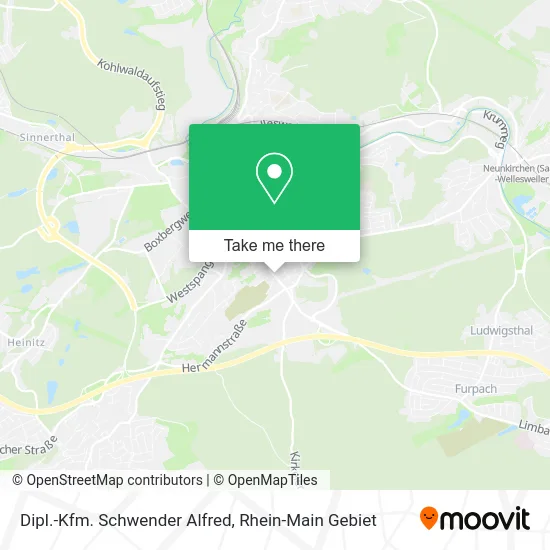 Карта Dipl.-Kfm. Schwender Alfred