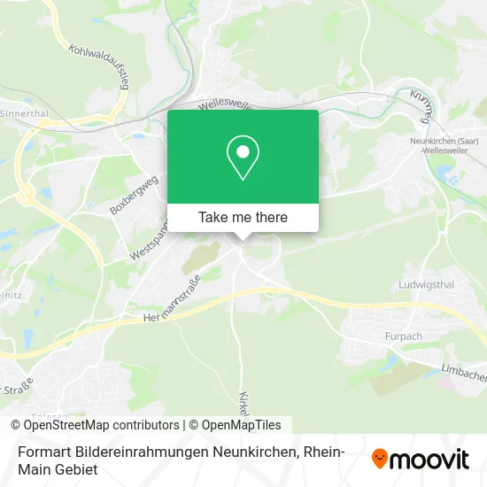 Карта Formart Bildereinrahmungen Neunkirchen