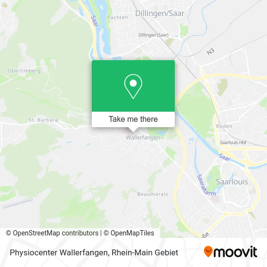 Карта Physiocenter Wallerfangen