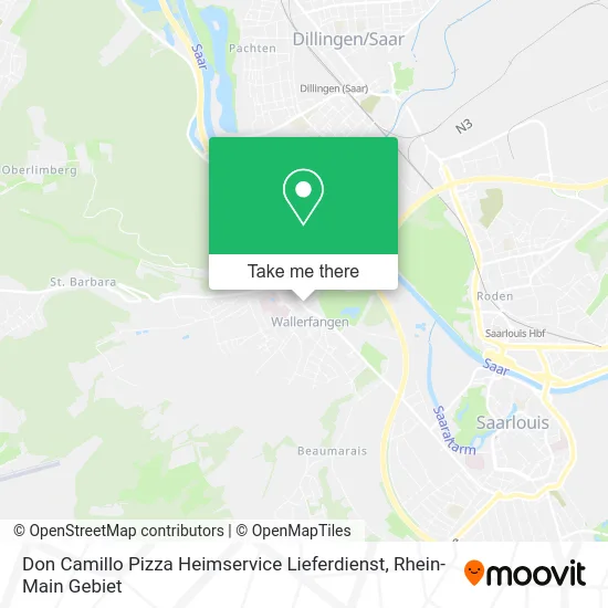 Карта Don Camillo Pizza Heimservice Lieferdienst