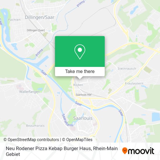 Карта Neu Rodener Pizza Kebap Burger Haus