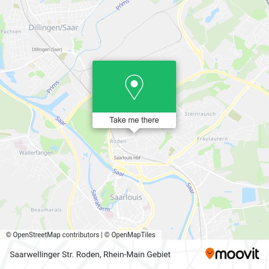 Карта Saarwellinger Str. Roden