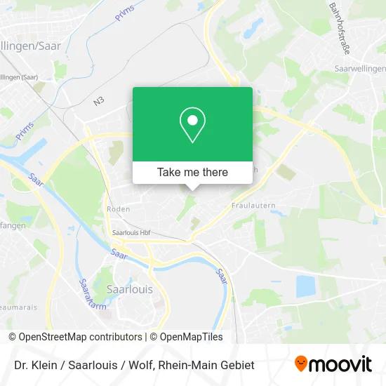 Dr. Klein / Saarlouis / Wolf map