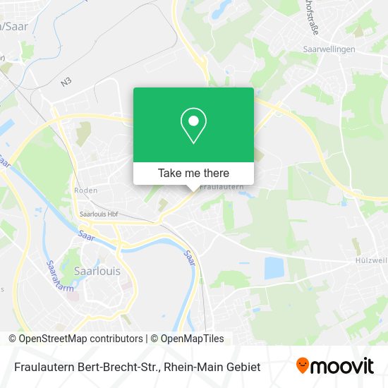 Карта Fraulautern Bert-Brecht-Str.