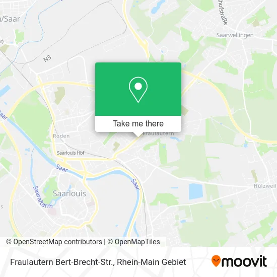 Карта Fraulautern Bert-Brecht-Str.