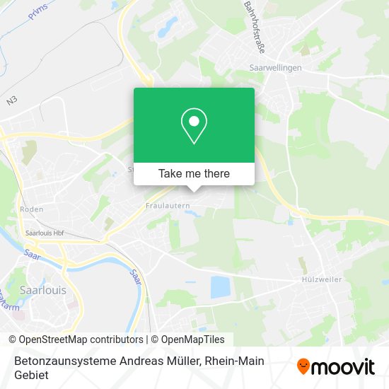 Карта Betonzaunsysteme Andreas Müller