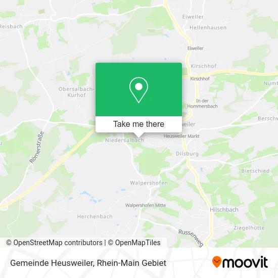 Карта Gemeinde Heusweiler